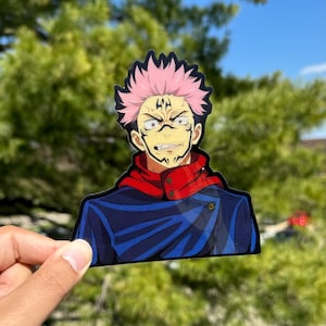 Sukuna Motion Sticker - Waterproof/UV Resistant Anime Decal