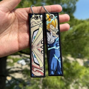 Anime Embroidered Keychain - Double Sided Jet Tag
