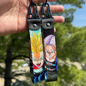 Anime Keychain Strap - Durable Anime Keyring Lanyard