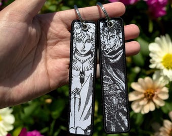 Anime Keychain - Double Sided Embroidered Jet Tag