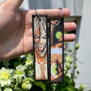 Anime Embroidered Keychain - Double Sided Jet Tag