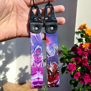 Anime Keychain Strap - Durable Anime Keyring Lanyard