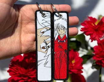 Anime Embroidered Keychain - Double Sided Jet Tag