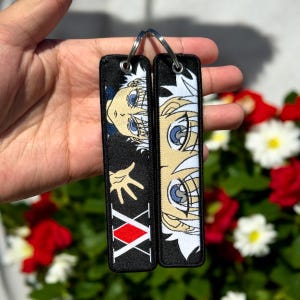 Anime Embroidered Keychain - Double Sided Jet Tag