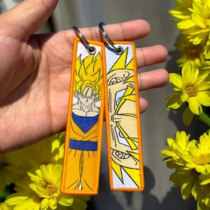 Anime Embroidered Keychain - Double Sided Jet Tag