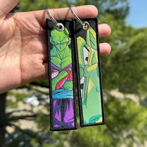 Anime Embroidered Keychain - Double Sided Jet Tag