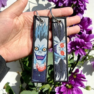Anime Embroidered Keychain - Double Sided Jet Tag