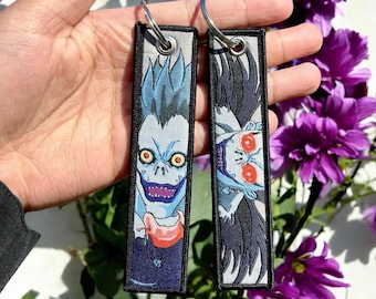 Anime Keychain - Double Sided Embriodered Jet Tag