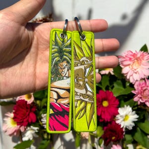 Anime Embroidered Keychain - Double Sided Jet Tag