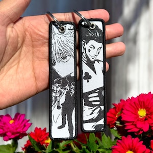 Anime Embroidered Keychain - Double Sided Jet Tag