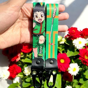 Anime Keychain Strap - Durable Anime Keyring Lanyard