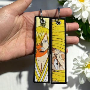 Anime Embroidered Keychain - Double Sided Jet Tag