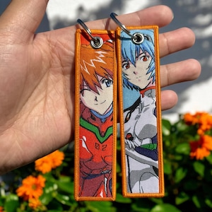 Anime Embroidered Keychain - Double Sided Jet Tag