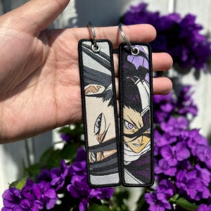Anime Embroidered Keychain - Double Sided Jet Tag