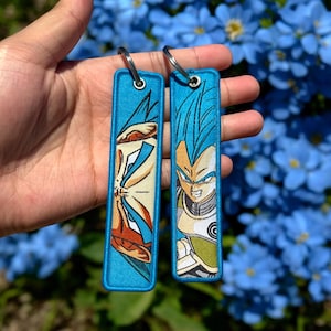 Anime Embroidered Keychain - Double Sided Jet Tag