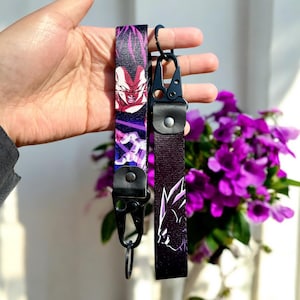 Anime Keychain Strap - Durable Anime Keyring Lanyard