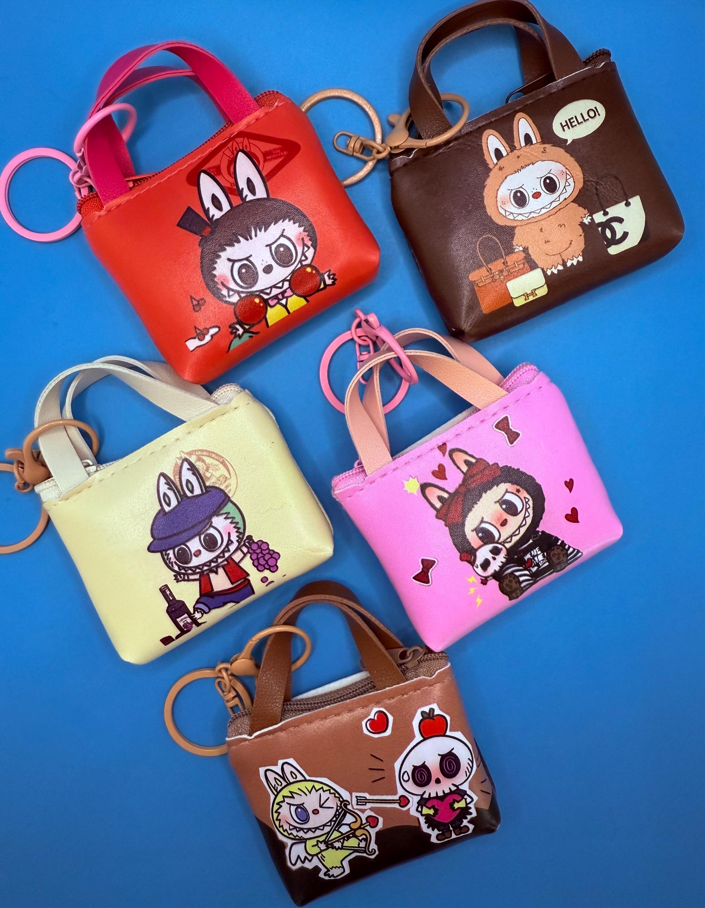 Labubu Inspired Coin Purse, Keychain, Charms, Little Monster Backpack Charms