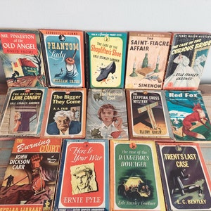 1940s Wartime Pocket Books Lot - Vintage Books - Instant Book Collection - Vintage War Books - Vintage Mystery Books