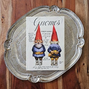 Vintage 1977 &quot;Gnomes&quot; Hardcover Hardback Book Children&#39;s Fantasy Wil Huygen Rein Poortvliet First American Edition Abrams Printed Signature