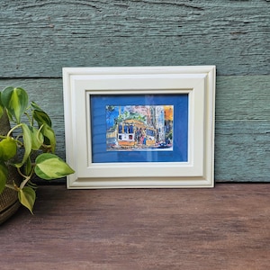 Jerry Schendel Watercolor Painting -Original Art - San Francisco Art - Jerry Schendel Artist - Framed Art