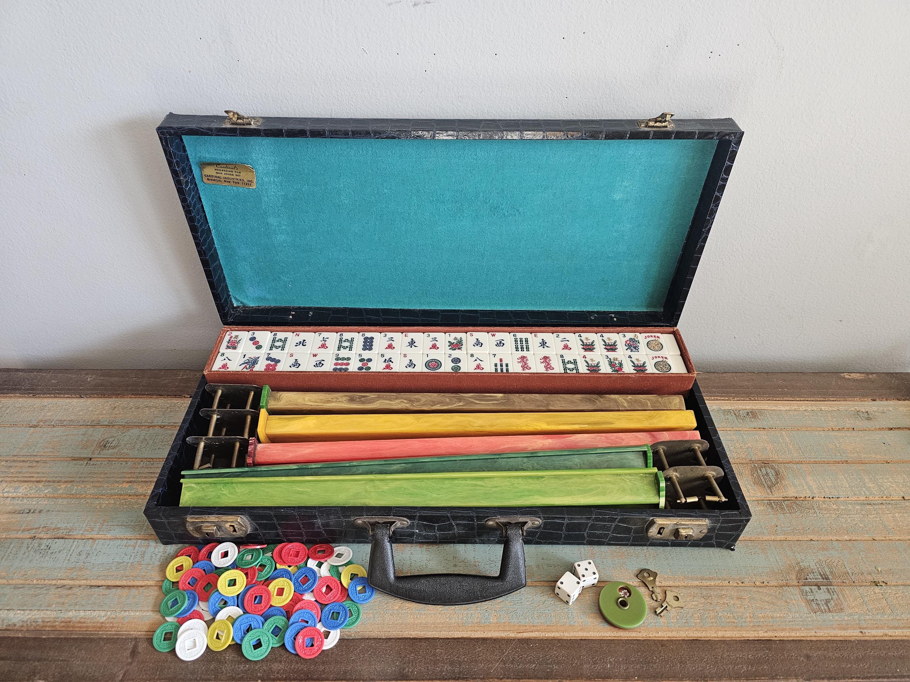 Classic Vintage 70's Mah Jongg Set by Cardinal Industries
