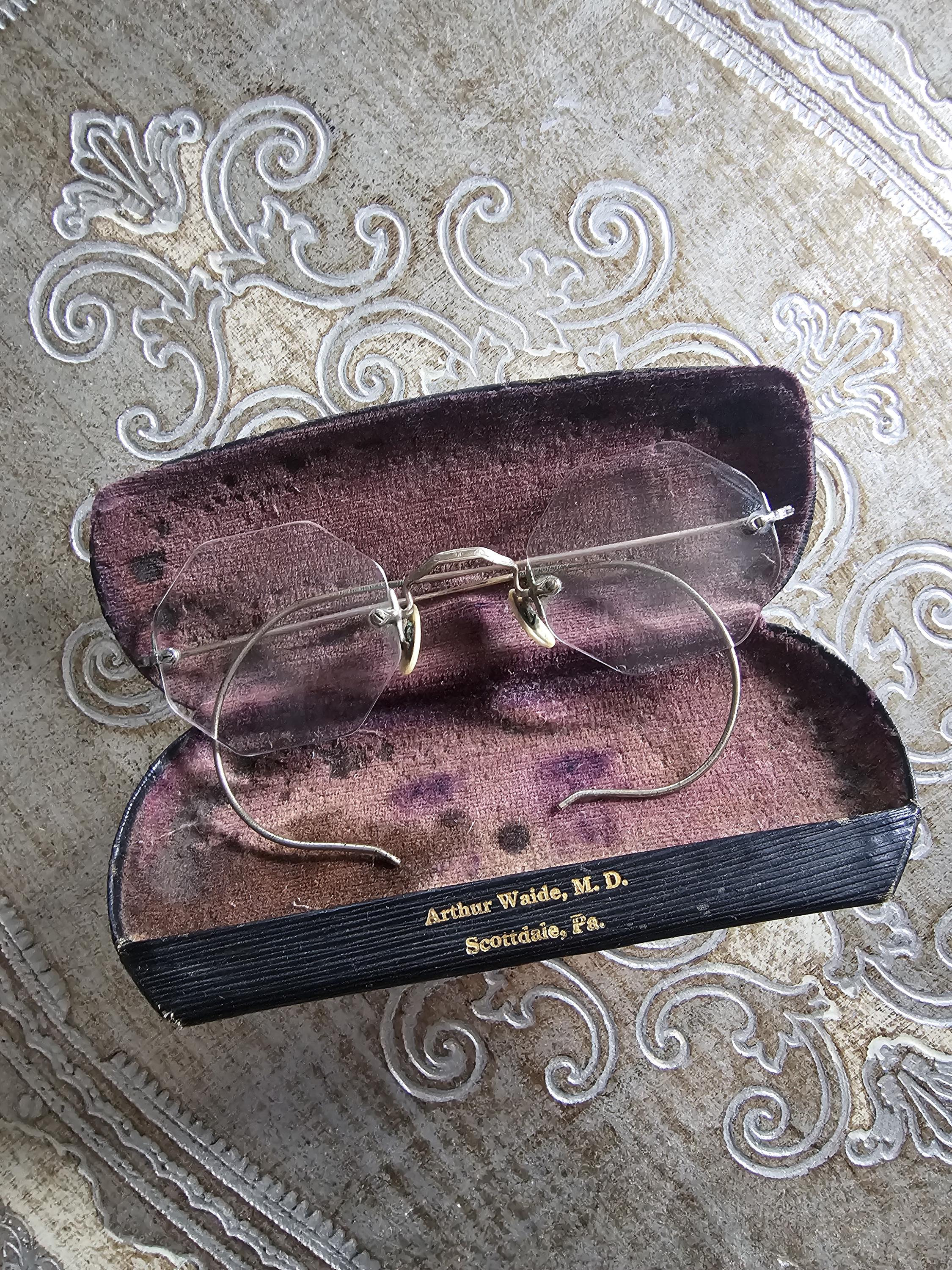 Vintage Oversize Octagon Rimless Spectacles Prescription Frames Eyeglasses Ombre Octagon Eyeglass Frames In Vintage Eyeglasses for sale | eBay main image 2