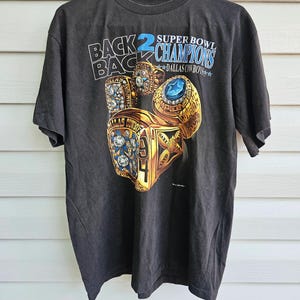 Vintage 1994 Dallas Cowboys NFL Football T-shirt - Super Bowl - Single Stitch - Sportswear - Streetwear - Rare Sports Tee - Made In USA