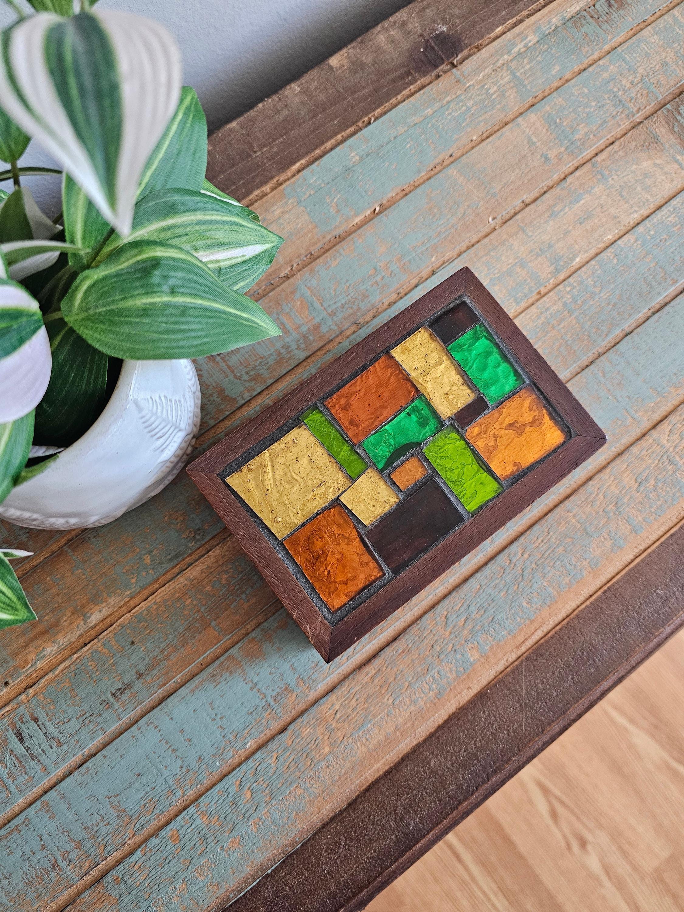 Mid-Century Modern Mosaic Tile Lidded Box by Georges Briard