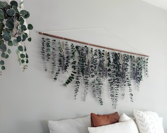 Eucalyptus and Lavender Wall Hanging - Wall Hanging - Home Decor - Plant Wall Hanging - Dried Plant Hanging - Wall Decor