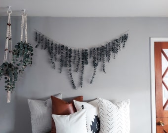 Dried Eucalyptus Wall Hanging – Handmade Home Decor, Aromatic