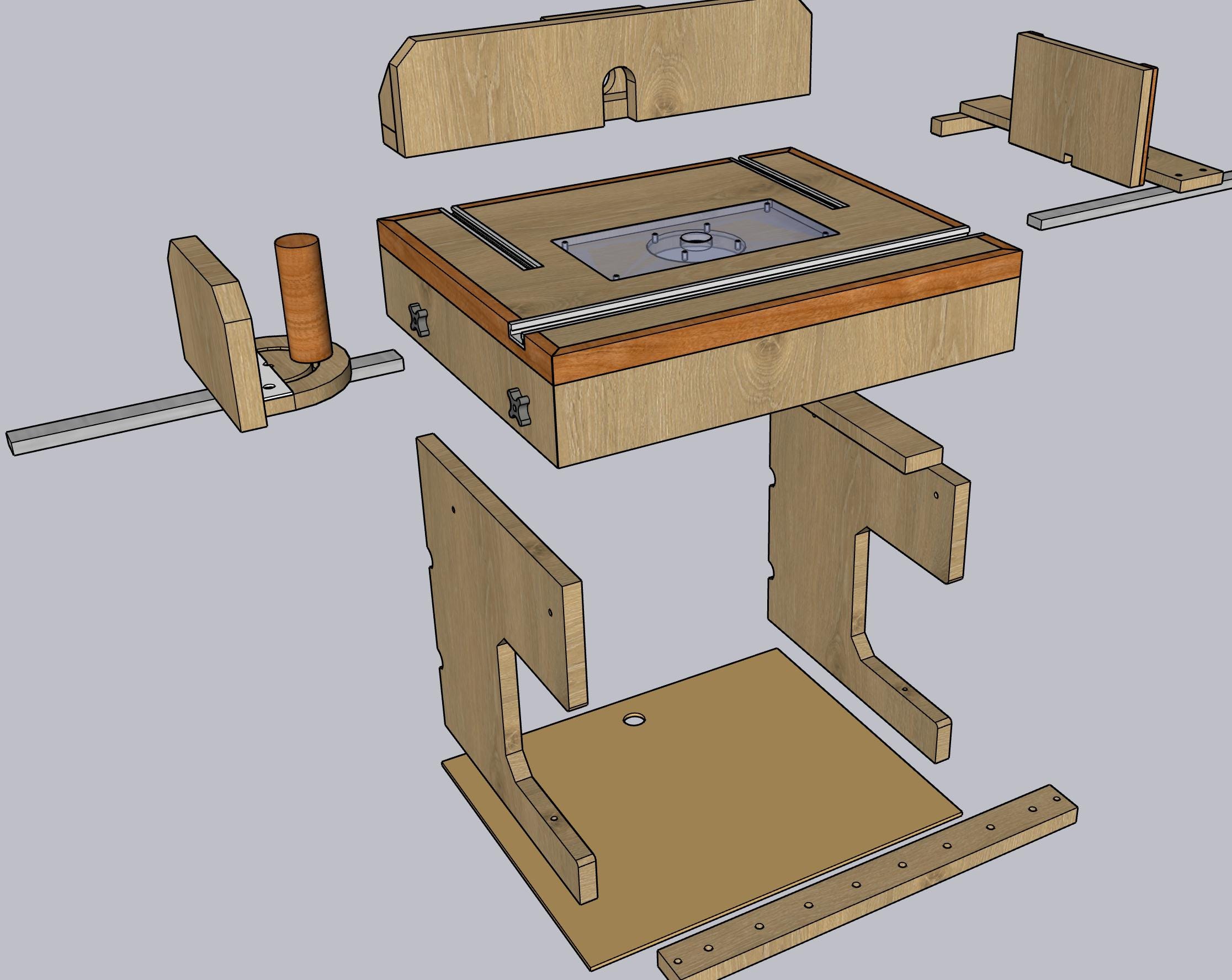 Compact Bench-top Router Table Plans - Etsy