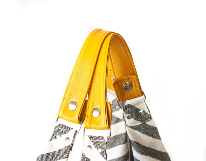 HOBO BAG 25 STRIPED WITH LOGO IN CANVAS