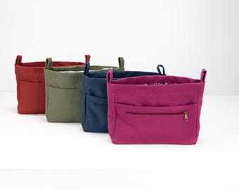 Canvas bag organizer, purse insert diaper bag organizer large removable bag insert bag insert handbag gift for teacher - Bag organizer