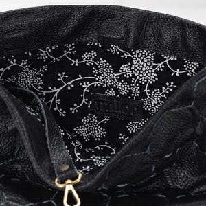 Black oversized hand woven clutch purse in leather, over the shoulder bag woman clutch crossbody bag handbag mothers day gift - Helon clutch image 8