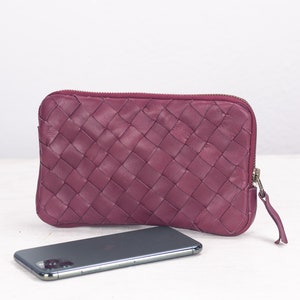 Fashion Handbag Zipper Wallet Pattern Poodle Apricot Phone Clutch Purse Evening Clutch Blocking Leather Wallet Multi Card Organizer 