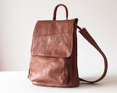 Mens cross body bag brown,backpack,messenger bag,crossover bag,backpack laptop 13 ,crossbody,unisex bag-The Talos Bag