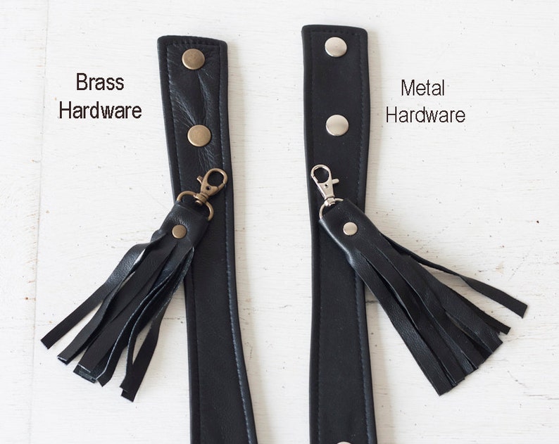 Leather handles and zipper pulls for Kallia bags image 4