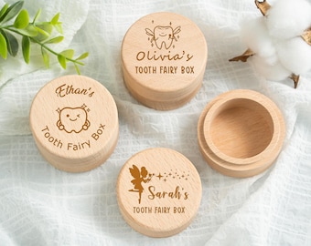 Personalized Baby Teeth Keepsake Box,Wooden Tooth Fairy Box,Tooth Fairy Holder,Baby Shower Gift,Easter Gift for Kids,Baby Gift,Birthday Gift