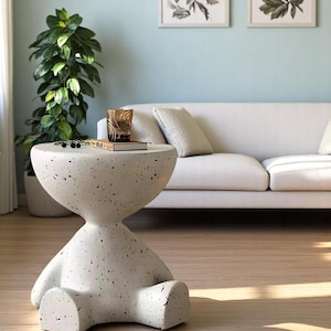 Nordic Plastic Sofa Side Table | Corner Coffee Table | Cute Furniture | Cute Bed Side Table | Living Room Table | Aesthetic Furniture | Gift