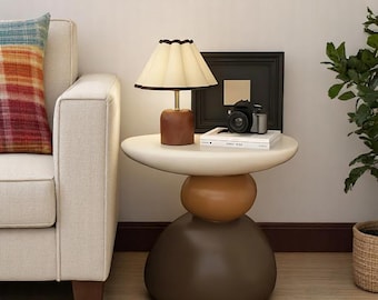Japanese Resin Coffee Table | Corner Coffee Table | Minimalistic Furniture | Cute Bed Side Table | Living Room Table | Aesthetic Furniture