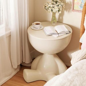 Mesa auxiliar de sofá de dibujos animados de lujo / Mesa de centro de esquina / Muebles bonitos / Mesita de noche bonita / Mesa de sala de estar / Muebles estéticos / Regalo