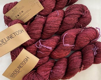 4 Skeins Madelintosh DK Twist, 100% Merino, 250 Yards Each, New Yarn, Studio Destash