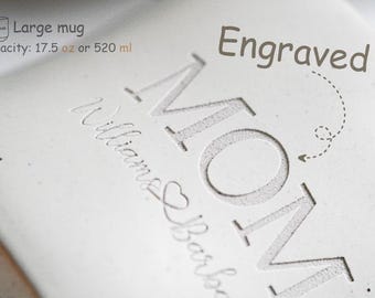Custom Mug Mom Mug, Personalized Mug Mothers Day Gift Ideas, Engraved Gift Personalized Gift for Mom, Grandma Gift, First Mothers Day Mug PD