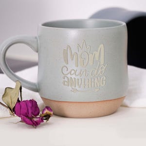 Personalized Pottery Mugs,Mother Gift,Large Engraved Mug,Mug For Mom,Coffee Mugs,Mom Mug,Custom Name Mug,Love Mom,Birthday Gift For Mom PD