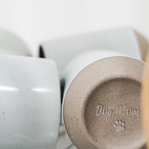 Custom Bottom Engraving Pottery Mug | Personalized Special Gift Idea | Christmas Gift | Dog Mom Dad Gift | Birthday Gift,Custom Your Text JD