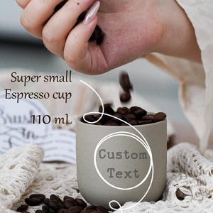 Benutzerdefinierte Espresso Steinguttasse Vatertags Geschenkideen, personalisiertes graviertes Geschenk für ihn, Hochzeitsgeschenke für Trauzeugen, Espresso-Liebhaber-Geschenk NS