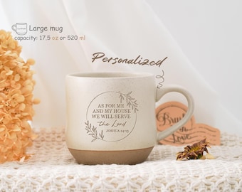 As For Me and My House We Will Serve the Lord Mug,Custom Bible Verse mug,Personalised Christian Wedding Gift,Housewarming Gift,Birthday Gift