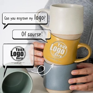 Custom Mug Logo Coffee Mug,Personalized Mug Pottery Mug,Team Mug Corporate Gift Employee Appreciation Gifts, Logo Mug, Employee Gift idea PD