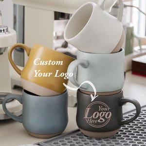 Your Company Logo Here Ceramic Mug, Custom Mug Logo, Business Logo Engraved Mug, Personalized Logo Mug,Custom Customer Appreciation Gifts PD