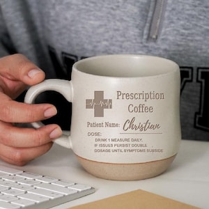 Novelty Prescription Coffee Mug Gift for Him,Pharmacist Coffee Mug For,Funny Nurse Mug, Prescription Label Mug,Funny Doctor Mug,Papa Gift PD